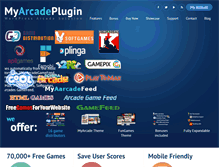 Tablet Screenshot of myarcadeplugin.com